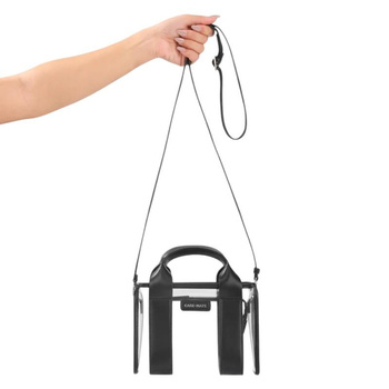Case-Mate Micro Tote Bag - Waterproof Shoulder Bag (Midnight Black/Clear)