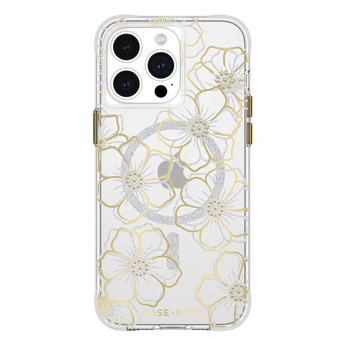Case-Mate Floral Gems MagSafe - pouzdro na iPhone 15 Pro Max (Gold)